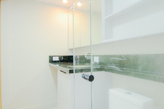 Banheiro de kitnet/studio para alugar com 1 quarto, 34m² em Vila Galvão, Guarulhos