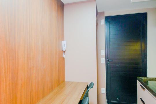 Cozinha de kitnet/studio para alugar com 1 quarto, 34m² em Vila Galvão, Guarulhos