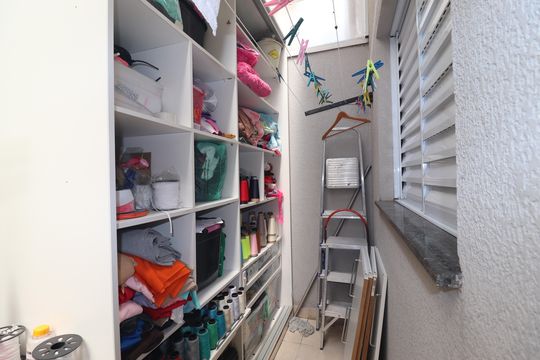 Varanda Quarto 1 de apartamento à venda com 2 quartos, 47m² em Parque Erasmo Assunção, Santo André