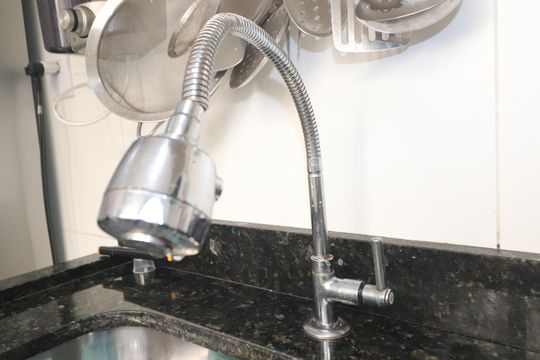 Cozinha de apartamento à venda com 2 quartos, 47m² em Parque Erasmo Assunção, Santo André