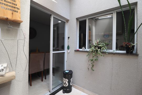 Área de Serviço de apartamento à venda com 2 quartos, 47m² em Parque Erasmo Assunção, Santo André