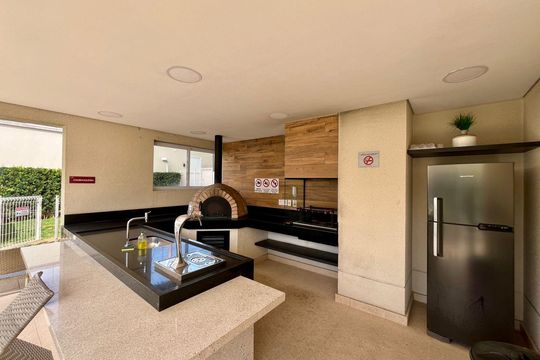 Área comum - Churrasqueira de apartamento à venda com 1 quarto, 124m² em Centro, Campinas