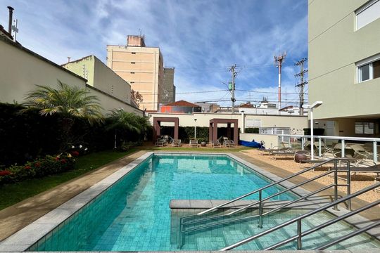 Área comum - Piscina de apartamento à venda com 1 quarto, 124m² em Centro, Campinas