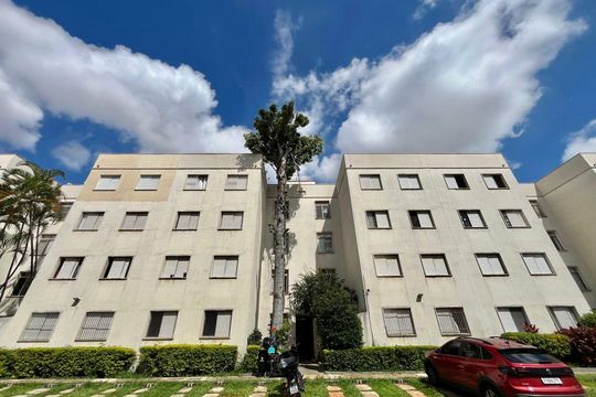 Fachada do bloco de apartamento à venda com 2 quartos, 55m² em Jardim Miranda, Campinas