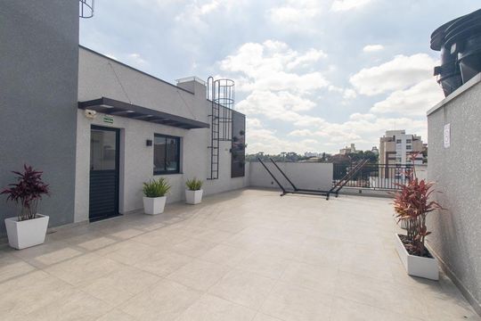 Terraço de apartamento à venda com 1 quarto, 28m² em Santa Quiteria, Curitiba