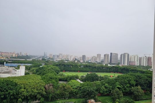 Vista da janela de apartamento à venda com 1 quarto, 31m² em Água Branca, São Paulo
