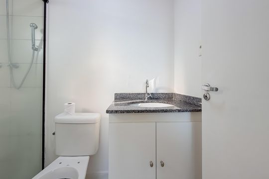 Banheiro da Suíte de apartamento à venda com 3 quartos, 76m² em Vila São José (Ipiranga), São Paulo