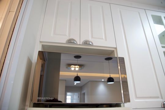 Cozinha de apartamento à venda com 1 quarto, 80m² em Campo Belo, São Paulo