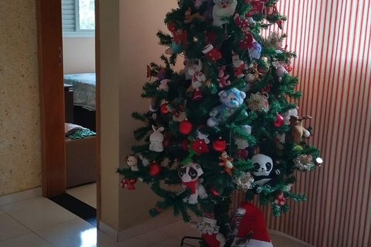 Sala de apartamento à venda com 2 quartos, 90m² em Vila Apiai, Santo André
