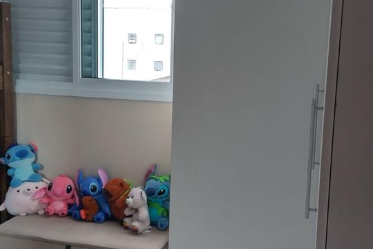 Quarto de apartamento à venda com 2 quartos, 90m² em Vila Apiai, Santo André