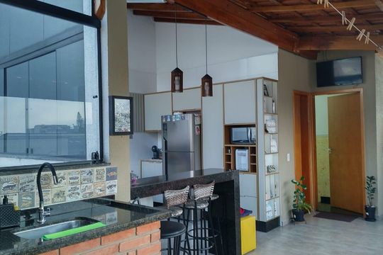 Cozinha de apartamento à venda com 2 quartos, 90m² em Vila Apiai, Santo André