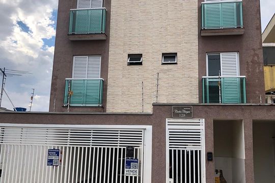 Fachada de apartamento à venda com 2 quartos, 90m² em Vila Apiai, Santo André