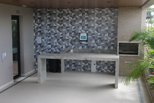 Área comum - Churrasqueira de apartamento à venda com 2 quartos, 58m² em Setor Central, Goiânia