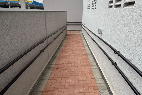 Rampa - Corrimão de apartamento para alugar com 2 quartos, 42m² em Jardim, Santo André