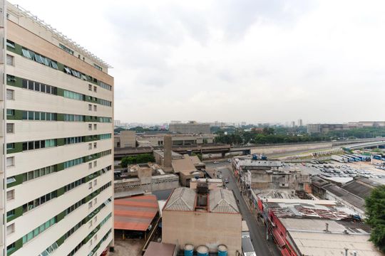 Vista da sacada de kitnet/studio à venda com 1 quarto, 37m² em Santana, São Paulo