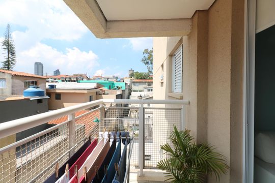 Varanda de apartamento à venda com 2 quartos, 53m² em Centro, Diadema