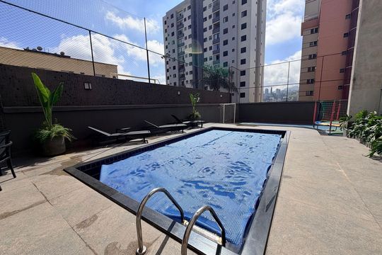Área comum - Piscina de apartamento à venda com 4 quartos, 130m² em Buritis, Belo Horizonte