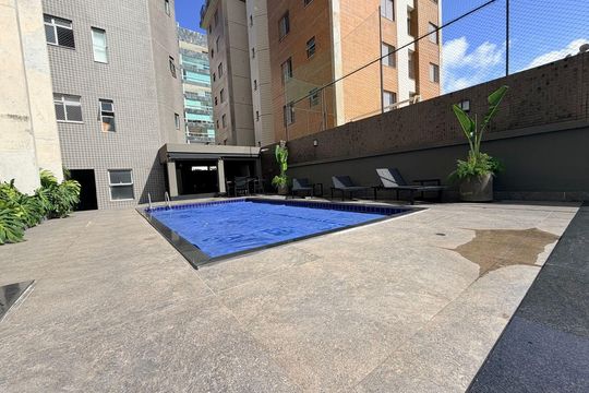 Área comum - Piscina de apartamento à venda com 4 quartos, 130m² em Buritis, Belo Horizonte