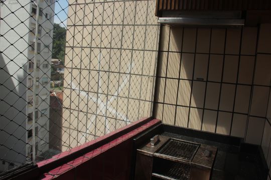 Varanda da Sala de apartamento para alugar com 2 quartos, 100m² em Itararé, Santos
