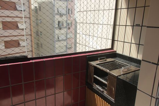 Varanda da Sala de apartamento para alugar com 2 quartos, 100m² em Itararé, Santos