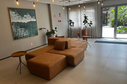Área externa de apartamento para alugar com 1 quarto, 36m² em Botafogo, Campinas