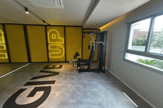 Área externa de apartamento para alugar com 1 quarto, 36m² em Botafogo, Campinas