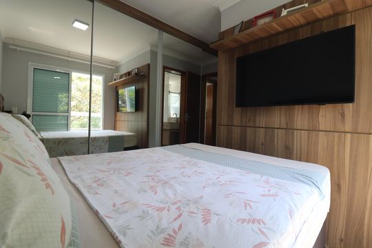Quarto 1 Suíte de apartamento à venda com 2 quartos, 134m² em Parque Sao Vicente, Santo André