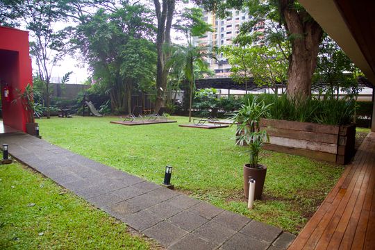 Área comum de apartamento para alugar com 2 quartos, 70m² em Santo Amaro, São Paulo