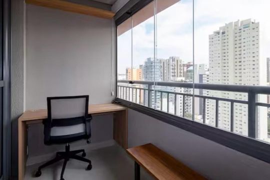 Varanda de apartamento à venda com 1 quarto, 25m² em Planalto Paulista, São Paulo