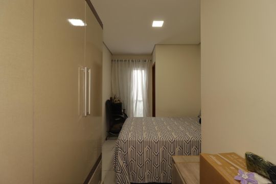 Suíte de apartamento à venda com 2 quartos, 52m² em Vila Camilópolis, Santo André