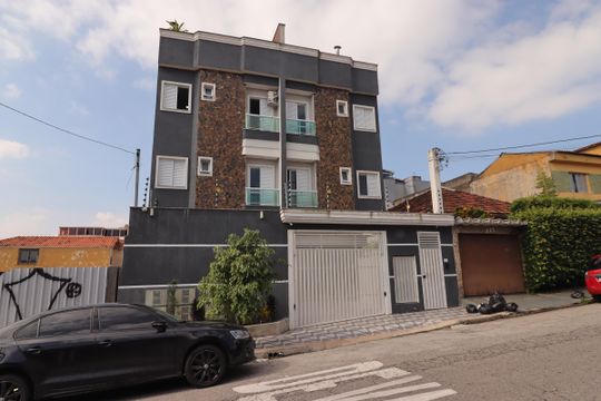 Fachada de apartamento à venda com 2 quartos, 52m² em Vila Camilópolis, Santo André