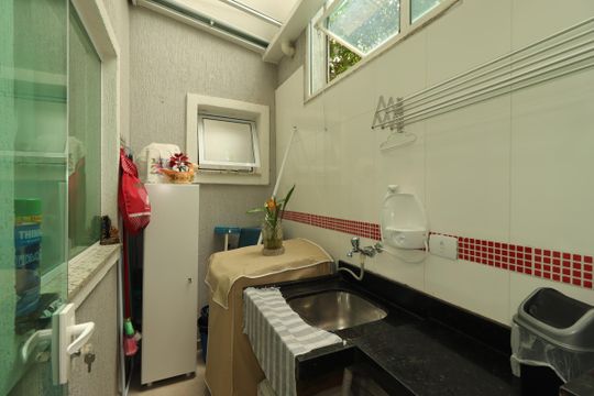 Área de Serviço de apartamento à venda com 2 quartos, 52m² em Vila Camilópolis, Santo André