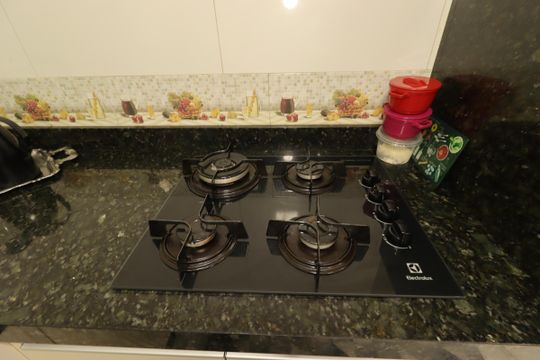 Cozinha - Cooktop de apartamento à venda com 2 quartos, 52m² em Vila Camilópolis, Santo André