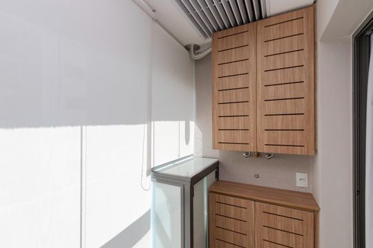 Área de serviço de kitnet/studio para alugar com 1 quarto, 32m² em Santo Amaro, São Paulo
