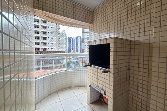 Varanda de apartamento para alugar com 1 quarto, 45m² em Vila Caiçara, Praia Grande