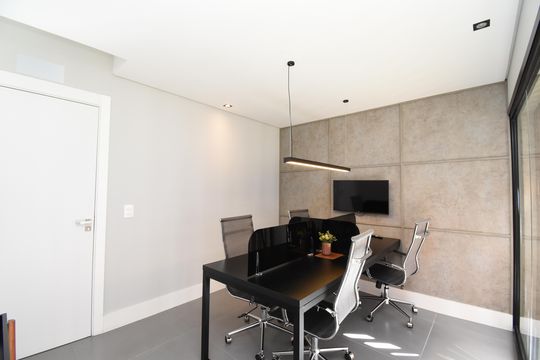 Área comum - Coworking de kitnet/studio à venda com 1 quarto, 23m² em Bigorrilho, Curitiba