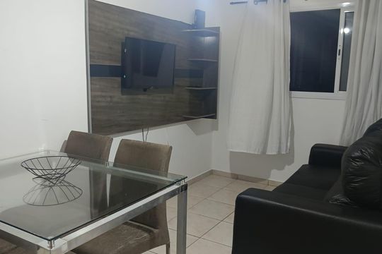Sala de apartamento para alugar com 1 quarto, 60m² em Cidade Ocian, Praia Grande