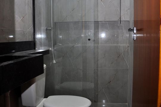Detalhe - Banheiro Social de apartamento para alugar com 1 quarto, 45m² em Jardim Cidade Pirituba, São Paulo