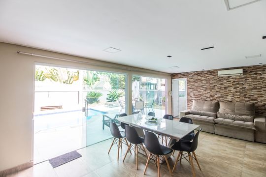 Varanda gourmet de casa de condomínio para alugar com 4 quartos, 360m² em Residencial 18 do Forte, Santana de Parnaíba
