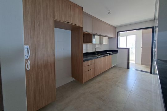 Cozinha de apartamento para alugar com 3 quartos, 117m² em Vilamar, Praia Grande