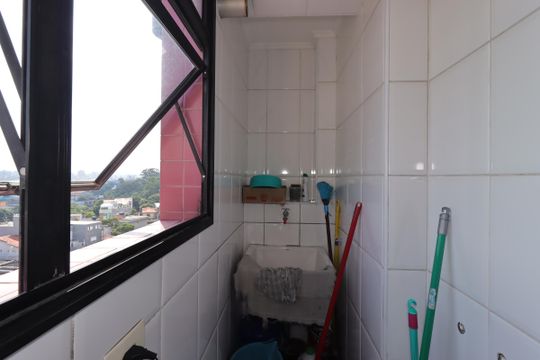 Área de Serviço de apartamento à venda com 3 quartos, 73m² em Vila Valparaíso, Santo André