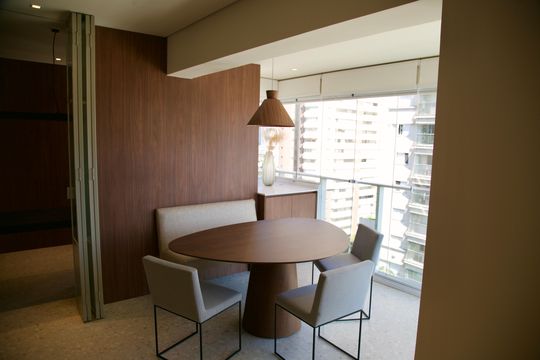 Sala de Jantar de apartamento à venda com 2 quartos, 65m² em Itaim Bibi, São Paulo