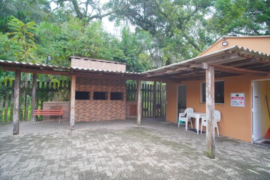Área comum - Churrasqueira de apartamento à venda com 2 quartos, 42m² em São João Batista, São Leopoldo