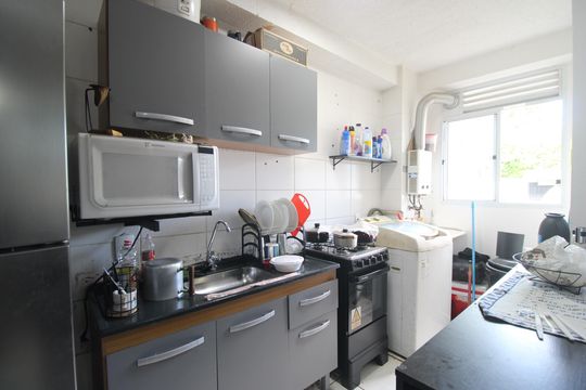 Sala/Cozinha de apartamento à venda com 2 quartos, 45m² em Curicica, Rio de Janeiro