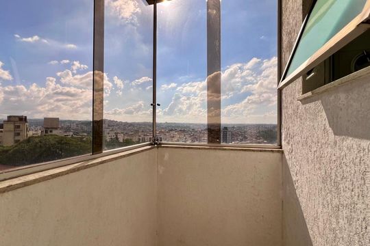 varanda de apartamento à venda com 3 quartos, 82m² em São Marcos, Belo Horizonte
