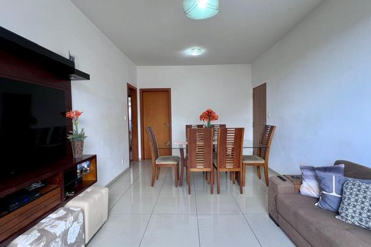 sala  de apartamento à venda com 3 quartos, 82m² em São Marcos, Belo Horizonte