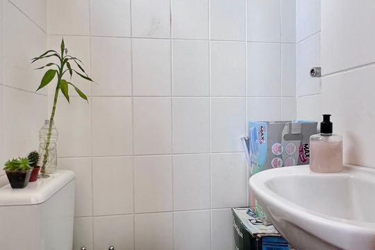 banho de serviço de apartamento à venda com 3 quartos, 82m² em São Marcos, Belo Horizonte