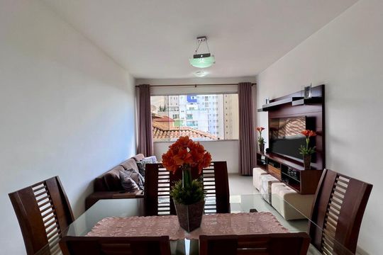 sala  de apartamento à venda com 3 quartos, 82m² em São Marcos, Belo Horizonte