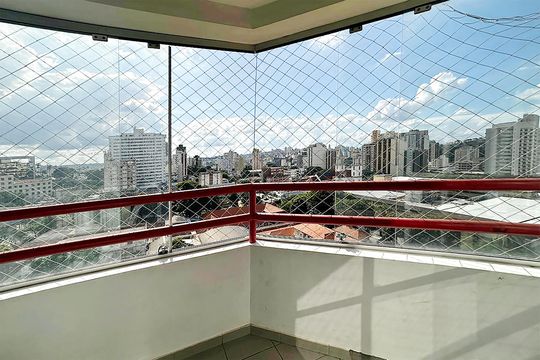 Varanda da Sala de apartamento à venda com 3 quartos, 96m² em Barro Preto, Belo Horizonte
