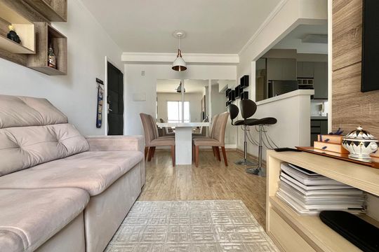 Sala de apartamento à venda com 2 quartos, 56m² em Vila Progresso, Campinas